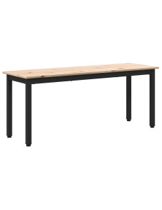 panchina Naturale 110 x 35 x 45 cm Pino massello 2
