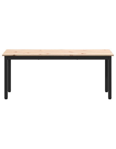 panchina Naturale 110 x 35 x 45 cm Pino massello