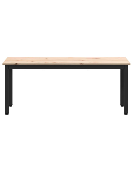 panchina Naturale 110 x 35 x 45 cm Pino massello