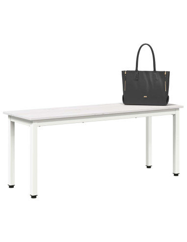 panchina Bianco 110 x 35 x 45 cm Pino massello