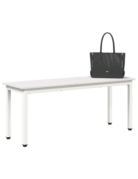 panchina Bianco 110 x 35 x 45 cm Pino massello