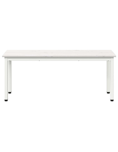 panchina Bianco 110 x 35 x 45 cm Pino massello
