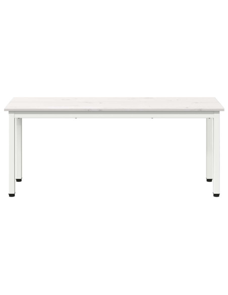 panchina Bianco 110 x 35 x 45 cm Pino massello