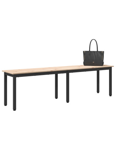 panchina Naturale 160 x 35 x 45 cm Pino massello