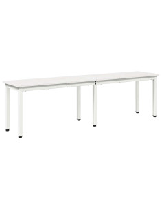 panchina Bianco 160 x 35 x 45 cm Pino massello 2