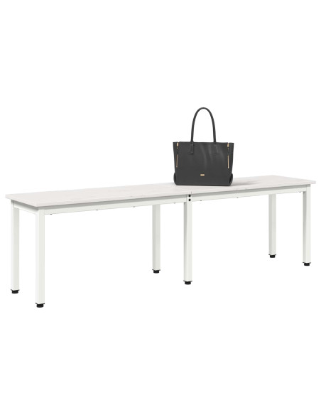 panchina Bianco 160 x 35 x 45 cm Pino massello
