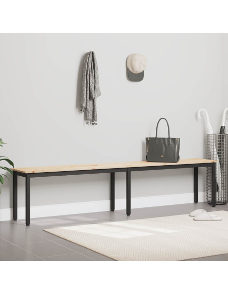 panchina Naturale 200 x 35 x 45 cm Pino massello