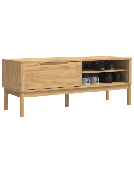 Panchina per corridoio FLORO Marrone cerato 115 x 40 x 45 cm