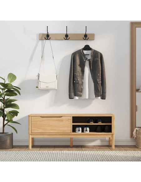 Panchina per corridoio FLORO Marrone cerato 115 x 40 x 45 cm