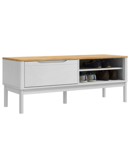 Panchina per corridoio FLORO Bianco 115 x 40 x 45 cm