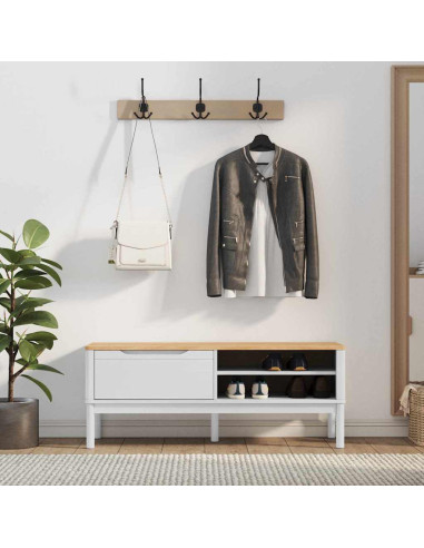 Panchina per corridoio FLORO Bianco 115 x 40 x 45 cm