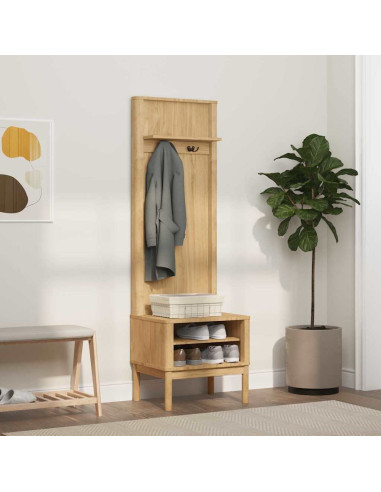 Armadio per corridoio FLORO Marrone cerato 50 x 40 x 158 cm