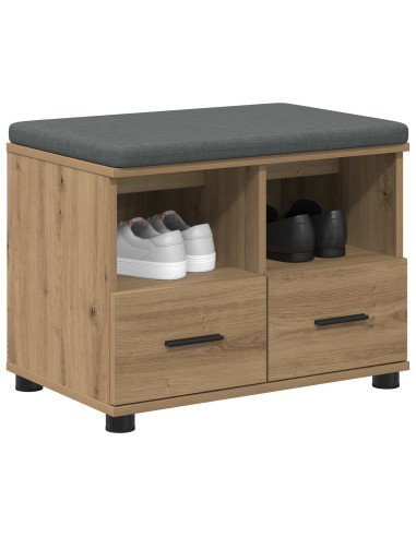 Panca per ingresso Rovere artigianale 60 x 38 x 46 cm