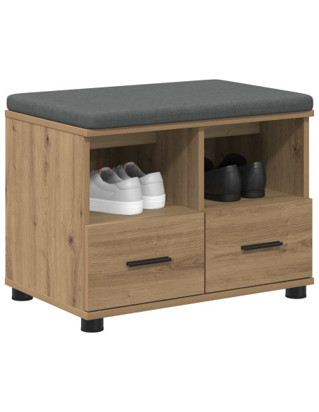 Panca per ingresso Rovere artigianale 60 x 38 x 46 cm