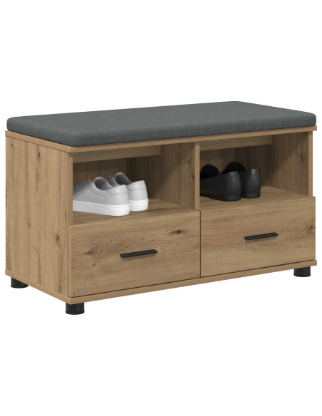 Panca per ingresso Rovere artigianale 80 x 38 x 46 cm