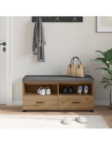 Panca per ingresso Rovere artigianale 100 x 38 x 46 cm