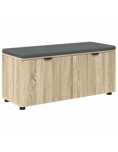 Panca per ingresso con cuscino Rovere Sonoma 100 x 38 x 46 cm