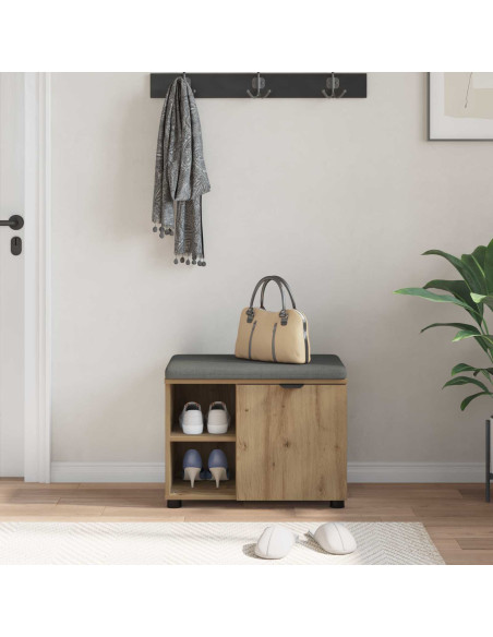 Panca per ingresso Rovere artigianale 60 x 38 x 46 cm