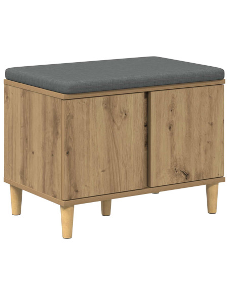 Panca per ingresso con porta Rovere artigianale 60 x 38 x 46 cm