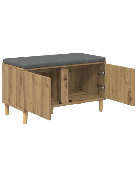 Panca per ingresso con porta Rovere artigianale 60 x 38 x 46 cm