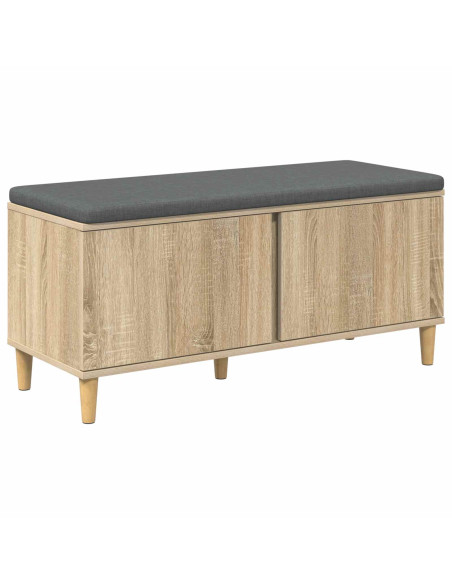Panca per ingresso con cuscino Rovere Sonoma 60 x 38 x 46 cm