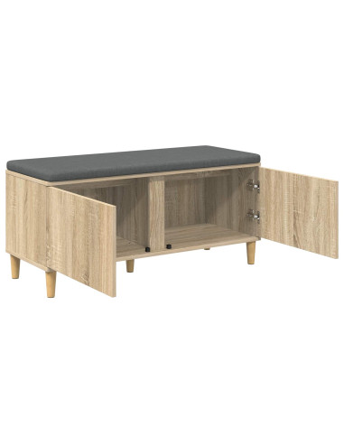 Panca per ingresso con cuscino Rovere Sonoma 60 x 38 x 46 cm