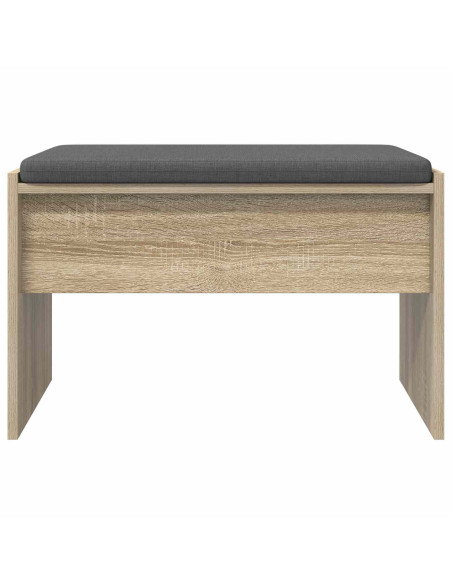 Panca per ingresso con cuscino Rovere Sonoma 63 x 38 x 40 cm