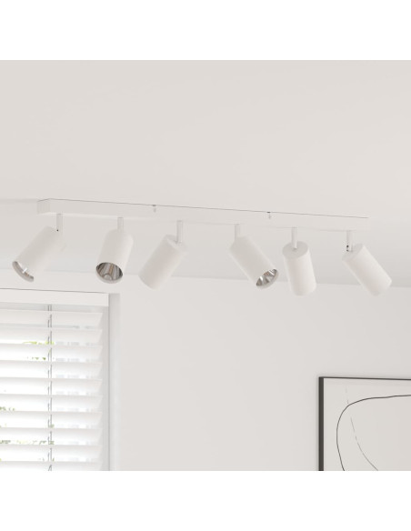Faretto da soffitto Bianco 73 x 6 x 16 cm Metallo