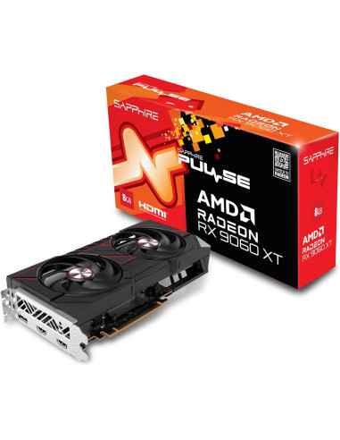 SAPPHIRE VGA RADEON RX 9060 XT, PULSE AMD RADEON RX 9060 XT GAMING OC, 8GB DUAL HDMI / DP LITE