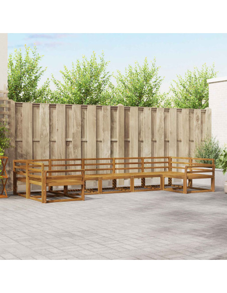 Set di divani da esterno 7 pcs Naturale