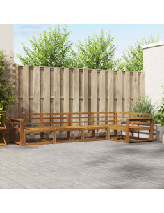 Set di divani da esterno 5 pcs Naturale