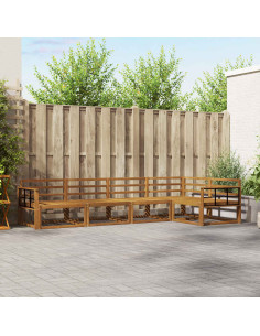 Set di divani da esterno 5 pcs Naturale