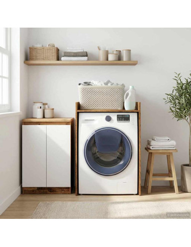 Mobiletto per lavatrice Legno vecchio 67,5 x 62 x 97 cm