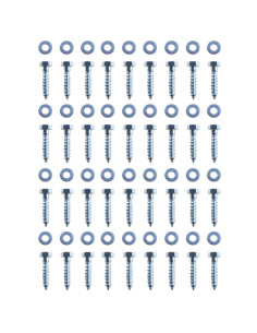Ancoraggi a Terra a L 12 pz in Acciaio Zincato 5x5x50 cm