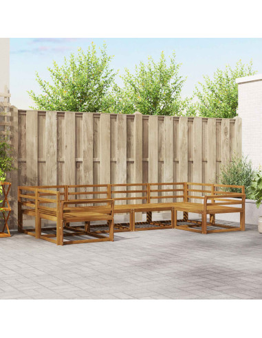 Set di divani da esterno 6 pcs Naturale