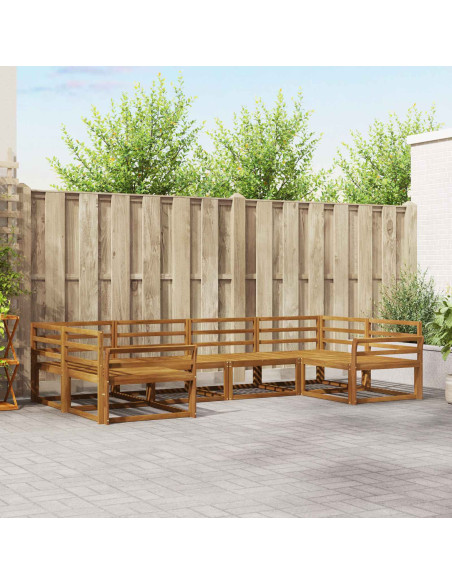 Set di divani da esterno 6 pcs Naturale