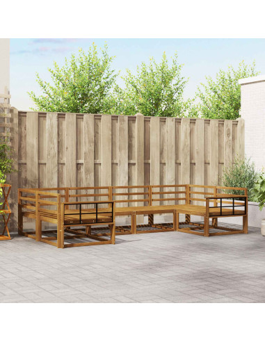 Set di divani da esterno 6 pcs Naturale