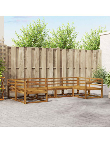 Set di divani da esterno 6 pcs Naturale