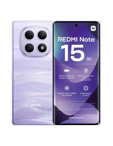 Xiaomi Redmi Note 15 8+256GB 6.77" 5G Mist Purple Wind3