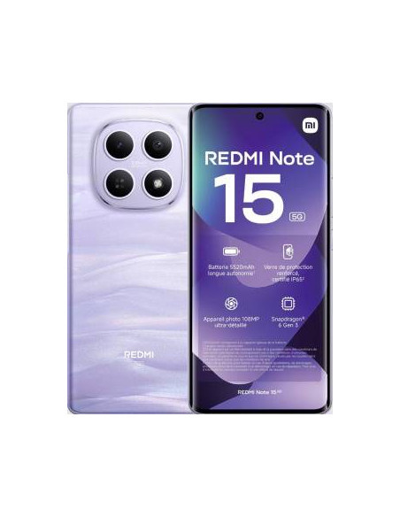 Xiaomi Redmi Note 15 8+256GB 6.77" 5G Mist Purple Wind3