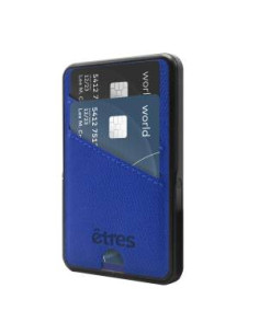 Etres Powerbank 5000mAh Wireless Magnetico con Portacarte Blue