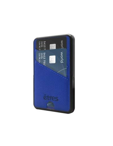 Etres Powerbank 5000mAh Wireless Magnetico con Portacarte Blue