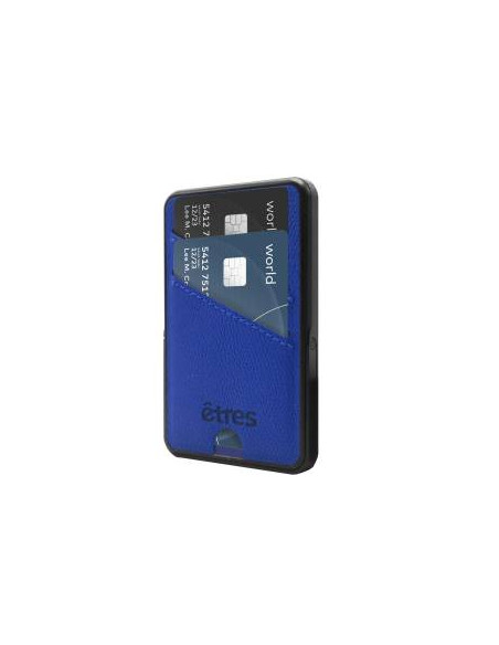 Etres Powerbank 5000mAh Wireless Magnetico con Portacarte Blue