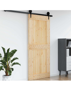 Porta NARVIK Naturale 95 x 210 cm Legno di pino solido