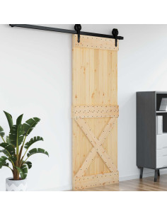Porta NARVIK Naturale 85 x 210 cm Legno di pino solido