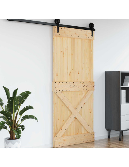 Porta NARVIK Naturale 100 x 210 cm Legno di pino solido