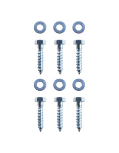 Ancoraggi a Terra 2 pz Acciaio Zincato 5x5x50 cm