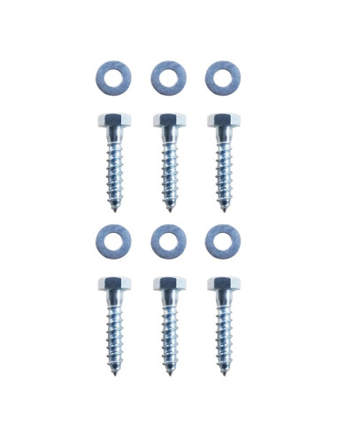 Ancoraggi a Terra 2 pz Acciaio Zincato 5x5x50 cm