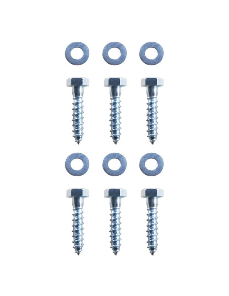 Ancoraggi a Terra 2 pz Acciaio Zincato 5x5x50 cm