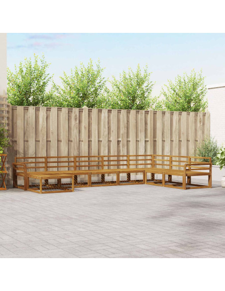 Set di divani da esterno 8 pcs Naturale